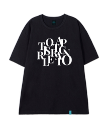 [ビッグロゴ]コットンルーズフィット半袖Tシャツ_ブラック