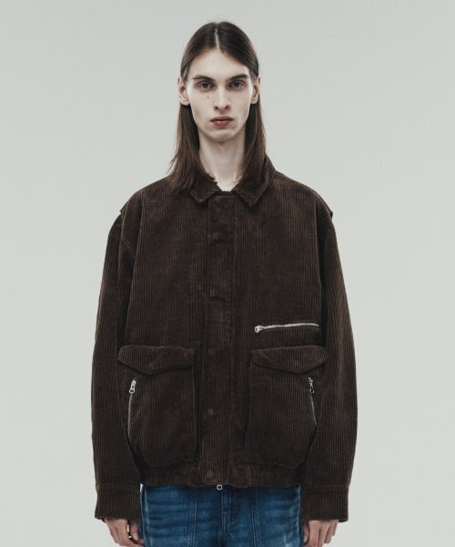 THEVINYLHOUSE（ザバイニルハウス）の「CORDUROY BLOUSON BROWN (VH2DFUB930A)（ブルゾン・メンズ・その他・M/S/L）」の3枚目の写真