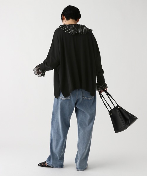 Elura(エルーラ)の「サラサラタッチ2WAYカーディガン/656775(カーディガン/ボレロ・レディース・ブラック/ライトグリーン/ブラウン/ホワイト・FREE)」の11枚目の写真