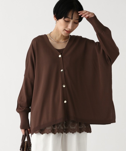 Elura(エルーラ)の「サラサラタッチ2WAYカーディガン/656775(カーディガン/ボレロ・レディース・ブラック/ライトグリーン/ブラウン/ホワイト・FREE)」の13枚目の写真