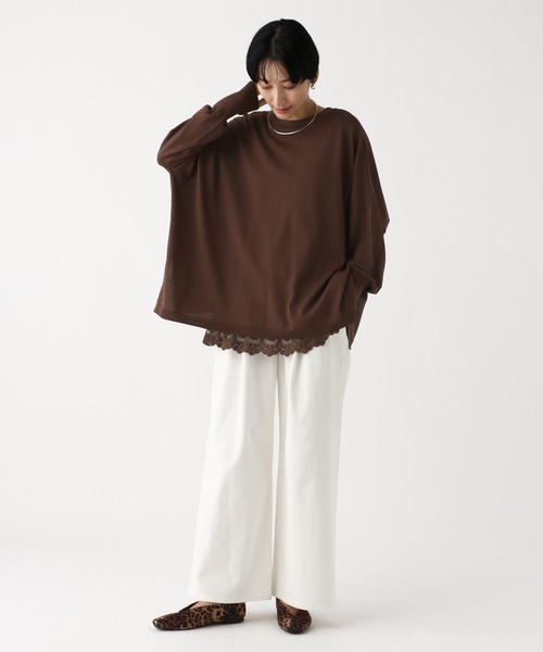 Elura(エルーラ)の「サラサラタッチ2WAYカーディガン/656775(カーディガン/ボレロ・レディース・ブラック/ライトグリーン/ブラウン/ホワイト・FREE)」の18枚目の写真