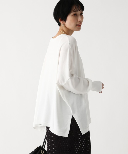 Elura(エルーラ)の「サラサラタッチ2WAYカーディガン/656775(カーディガン/ボレロ・レディース・ブラック/ライトグリーン/ブラウン/ホワイト・FREE)」の5枚目の写真