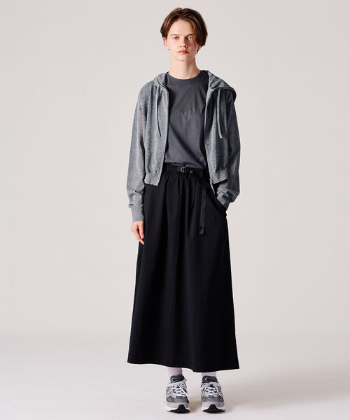 Gramicci(グラミチ)の「Gramicci | 〈別注〉 ドットエアー シエラスカート WOMEN(スカート・レディース・グレー/オリーブ/ブラック・M)」の6枚目の写真