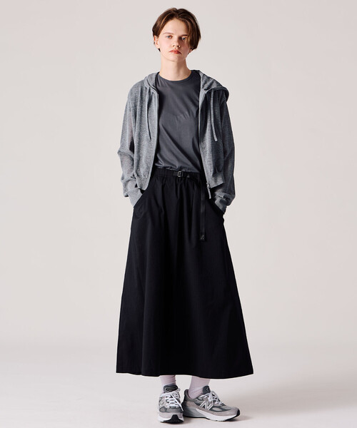 Gramicci(グラミチ)の「Gramicci | 〈別注〉 ドットエアー シエラスカート WOMEN(スカート・レディース・グレー/オリーブ/ブラック・M)」の5枚目の写真