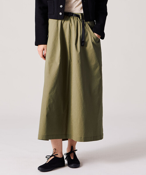 Gramicci(グラミチ)の「Gramicci | 〈別注〉 ドットエアー シエラスカート WOMEN(スカート・レディース・グレー/オリーブ/ブラック・M)」の3枚目の写真