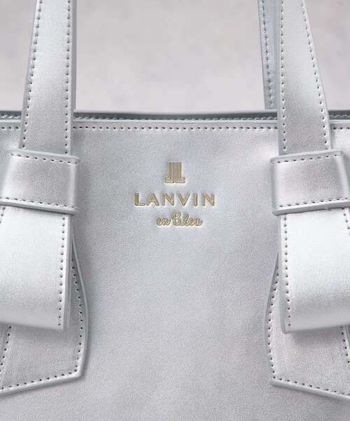 LANVIN en Bleu(ランバンオンブルー)の「アンス バケツトート(トートバッグ・レディース・シルバー/オフホワイト/ブラック・FREE)」の8枚目の写真