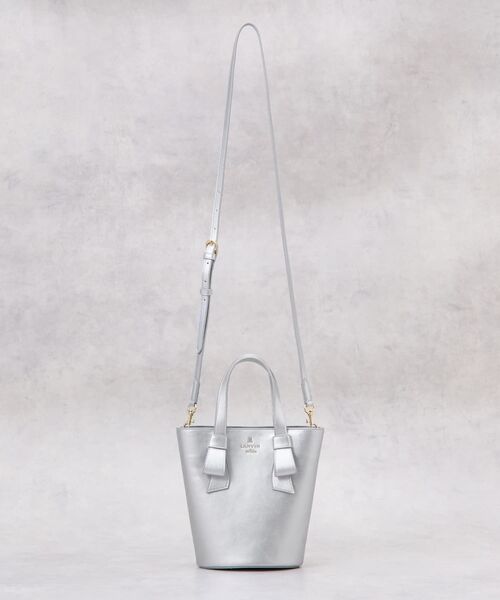 LANVIN en Bleu(ランバンオンブルー)の「アンス バケツトート(トートバッグ・レディース・シルバー/オフホワイト/ブラック・FREE)」の9枚目の写真
