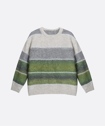 Fluffy Stripe Colored Sweater