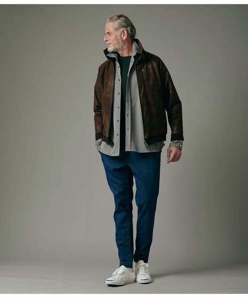 junhashimoto（ジュンハシモト）の「TECH LEATHER BLOUSON（ライダースジャケット・メンズ・ブラック/ブラウン・4/5/2）」の5枚目の写真