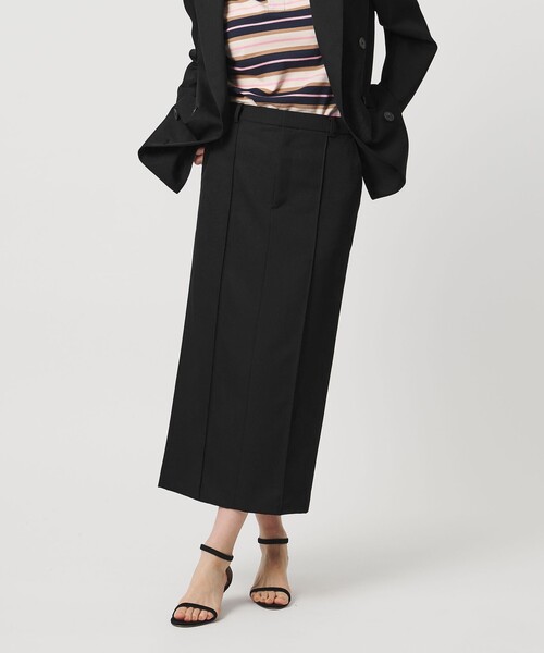 UNITED ARROWS(ユナイテッドアローズ)の「ギャバジン スカート(スカート・レディース・ブラック/ネイビー・36/38)」の5枚目の写真