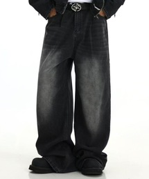 SHEPP（シープ）の「【26年春新作】極太ワイド ケミカルウォッシュ ルーズバギーデニム（デニムパンツ）」
