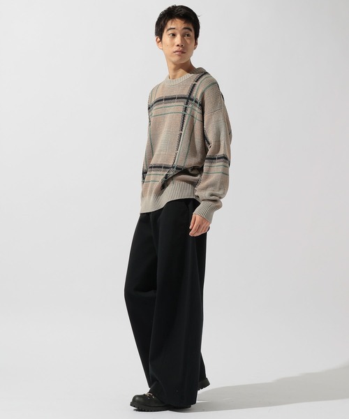 niko and...(ニコアンド)の「チェック柄ニットプルオーバー(ニット/セーター・メンズ・ライトブルー/ベージュ・MEDIUM/LARGE)」の16枚目の写真
