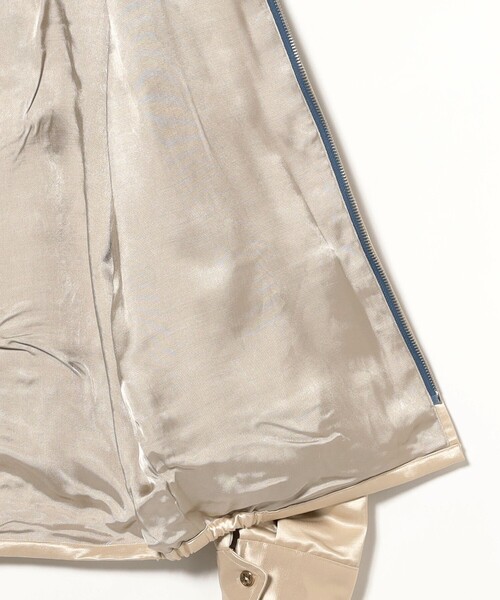 BEAMS BOY（ビームスボーイ）の「テーラー東洋 / Mid 1960s Style Satin Vietnam Jacket “PARACHUTE”（ブルゾン・レディース・グリーン/オフホワイト・SMALL）」の4枚目の写真