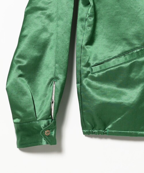 BEAMS BOY（ビームスボーイ）の「テーラー東洋 / Mid 1960s Style Satin Vietnam Jacket “PARACHUTE”（ブルゾン・レディース・グリーン/オフホワイト・SMALL）」の9枚目の写真
