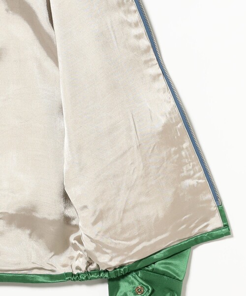 BEAMS BOY（ビームスボーイ）の「テーラー東洋 / Mid 1960s Style Satin Vietnam Jacket “PARACHUTE”（ブルゾン・レディース・グリーン/オフホワイト・SMALL）」の11枚目の写真