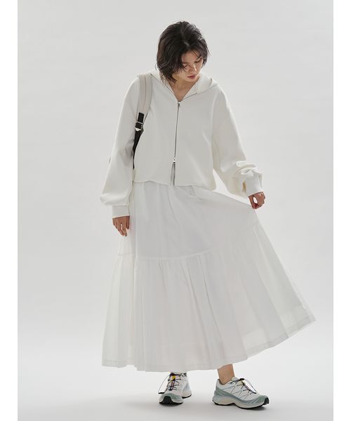 emmi(エミ)の「ティアードスカート(スカート・レディース・ブラック/ホワイト・0/1)」の15枚目の写真