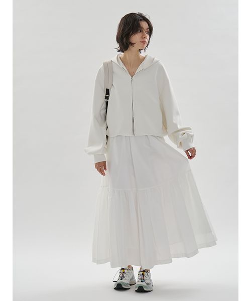 emmi(エミ)の「ティアードスカート(スカート・レディース・ブラック/ホワイト・0/1)」の16枚目の写真