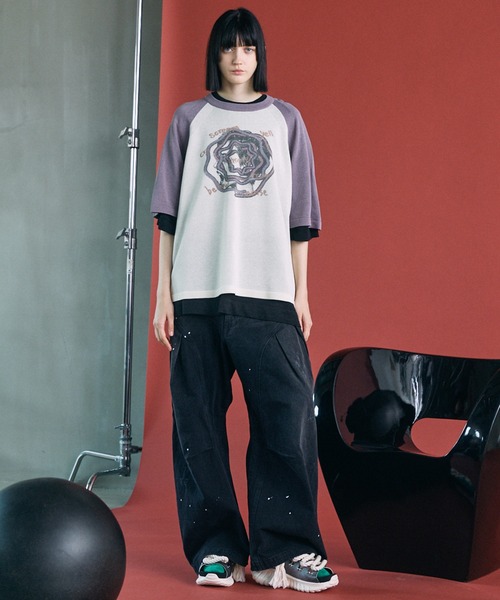 MAISON SPECIAL(メゾンスペシャル)の「《UNISEX》3D Cut Prime-Wide Gathered Denim Pants/3Dカットプライムワイドギャザーデニムパンツ【MAISON SPECIAL/メゾンスペシャル】(デニムパンツ・メンズ・グレー/ブラック・0/1/2)」の17枚目の写真
