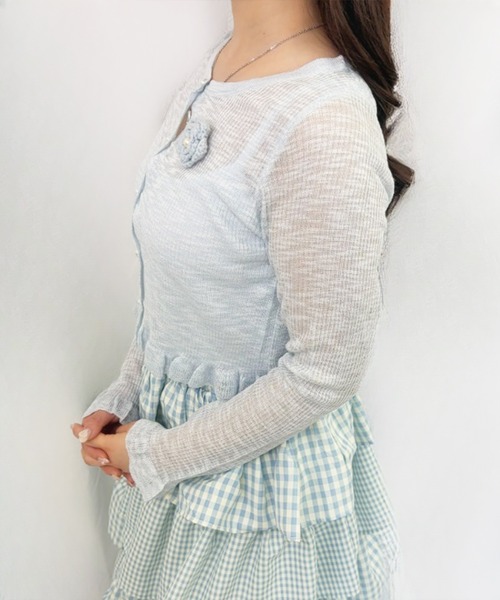 frunco(フランコ)の「【ZOZOTOWN限定】パールボタンローズカーディガン(カーディガン/ボレロ・レディース・イエロー/ホワイト/ピンク/ブラック/ブルー・FREE)」の18枚目の写真