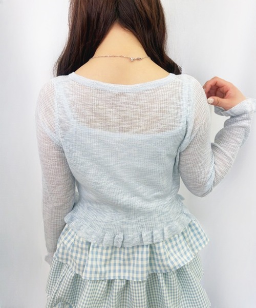 frunco(フランコ)の「【ZOZOTOWN限定】パールボタンローズカーディガン(カーディガン/ボレロ・レディース・イエロー/ホワイト/ピンク/ブラック/ブルー・FREE)」の17枚目の写真