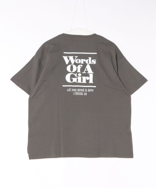 undeny.(アンディニ-)の「アンディニー Words of Tシャツ(Tシャツ/カットソー・レディース・ピンク/チャコールグレー/ホワイト・F)」の4枚目の写真