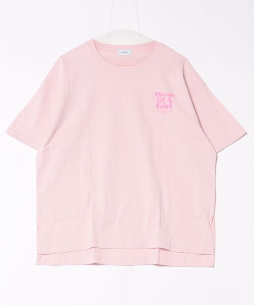 undeny.(アンディニ-)の「アンディニー Words of Tシャツ(Tシャツ/カットソー・レディース・ピンク/チャコールグレー/ホワイト・F)」の9枚目の写真