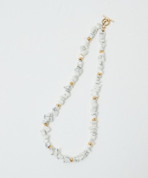 qualite(カリテ)の「【大人の天然石】サザレスライドネックレス(ネックレス・レディース・ホワイト・フリー)」の19枚目の写真