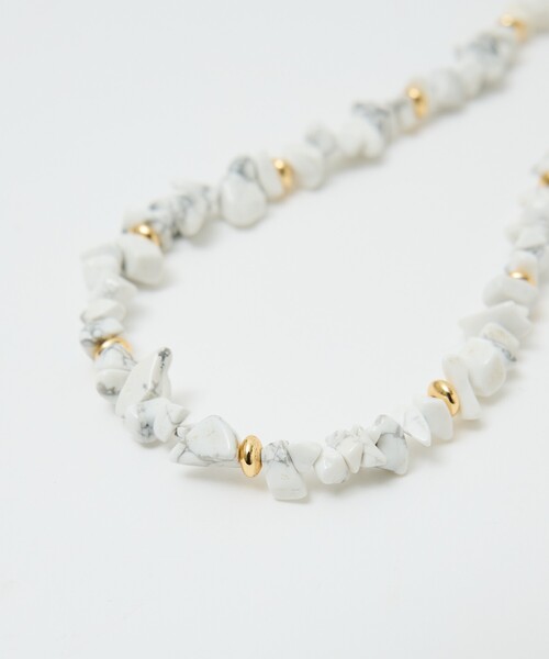 qualite(カリテ)の「【大人の天然石】サザレスライドネックレス(ネックレス・レディース・ホワイト・フリー)」の20枚目の写真