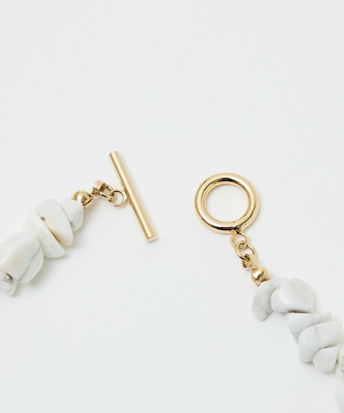 qualite(カリテ)の「【大人の天然石】サザレスライドネックレス(ネックレス・レディース・ホワイト・フリー)」の22枚目の写真