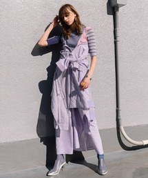 AULA AILA（アウラアイラ）の「2WAYストライプドシャツドレス（ワンピース）」