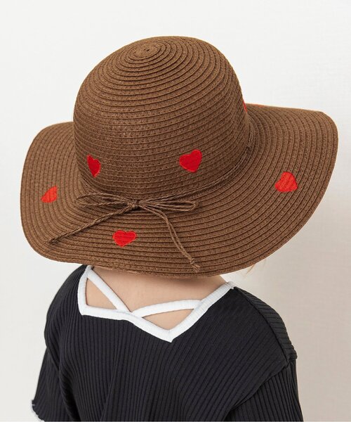 BREEZE（ブリーズ）の「【UVカット】ハートペーパーハット（ハット・キッズ・ブラウン/ベージュ・50/52/54）」の11枚目の写真