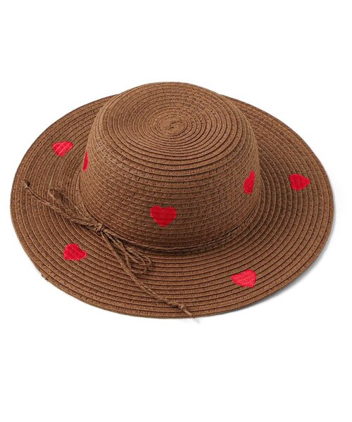 BREEZE（ブリーズ）の「【UVカット】ハートペーパーハット（ハット・キッズ・ブラウン/ベージュ・50/52/54）」の5枚目の写真