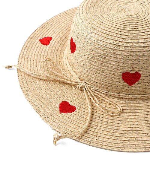 BREEZE（ブリーズ）の「【UVカット】ハートペーパーハット（ハット・キッズ・ブラウン/ベージュ・50/52/54）」の6枚目の写真