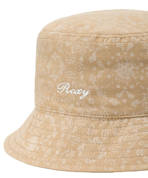 ROXY(ロキシー)の「ROXY ウィメンズ SANDLINE HAT バケットハット 花柄・バンダナ柄【2026年春夏モデル】/ロキシーバケハ(ハット・レディース・ベージュ/ブルー・FREE)」の6枚目の写真