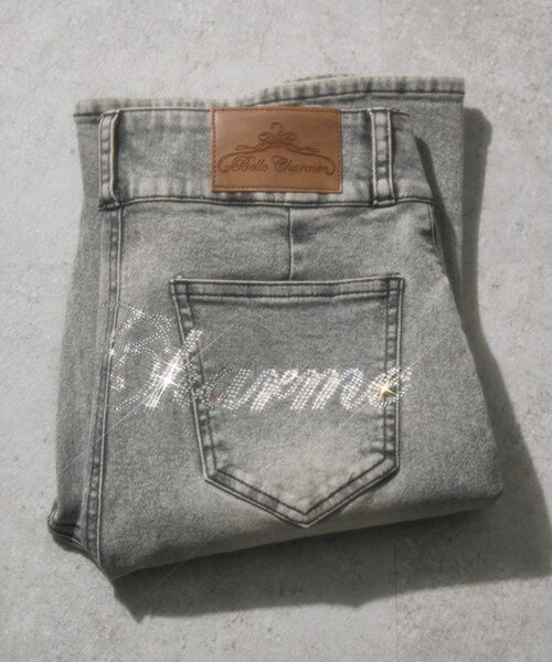 OLIVE des OLIVE(オリーブデオリーブ)の「【Belle Charme】Back Logo Flare Denim(デニムパンツ・レディース・グレー/ブラック/サックスブルー・MEDIUM/SMALL)」の20枚目の写真