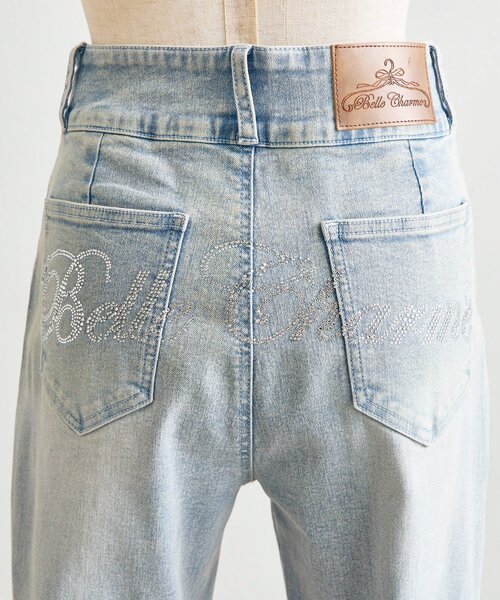OLIVE des OLIVE(オリーブデオリーブ)の「【Belle Charme】Back Logo Flare Denim(デニムパンツ・レディース・グレー/ブラック/サックスブルー・MEDIUM/SMALL)」の10枚目の写真
