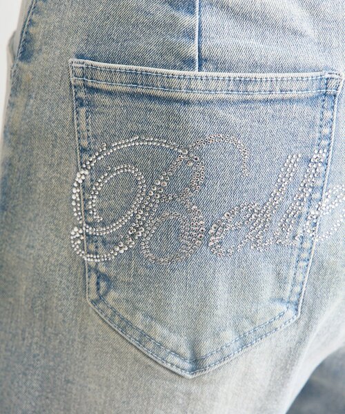 OLIVE des OLIVE(オリーブデオリーブ)の「【Belle Charme】Back Logo Flare Denim(デニムパンツ・レディース・グレー/ブラック/サックスブルー・MEDIUM/SMALL)」の11枚目の写真