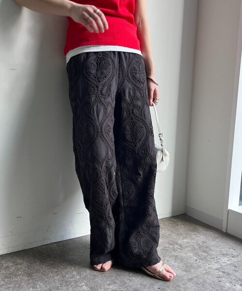 DouDou（ドゥドゥ）の「レースパンツ（その他パンツ・レディース・ブラック/ブラウン/ホワイト・TM/FREE）」の3枚目の写真