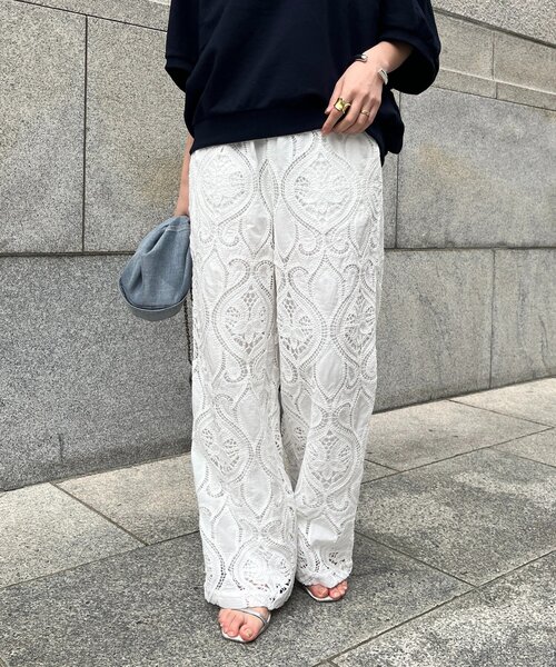 DouDou（ドゥドゥ）の「レースパンツ（その他パンツ・レディース・ブラック/ブラウン/ホワイト・TM/FREE）」の9枚目の写真