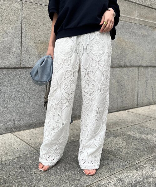 DouDou（ドゥドゥ）の「レースパンツ（その他パンツ・レディース・ブラック/ブラウン/ホワイト・TM/FREE）」の10枚目の写真