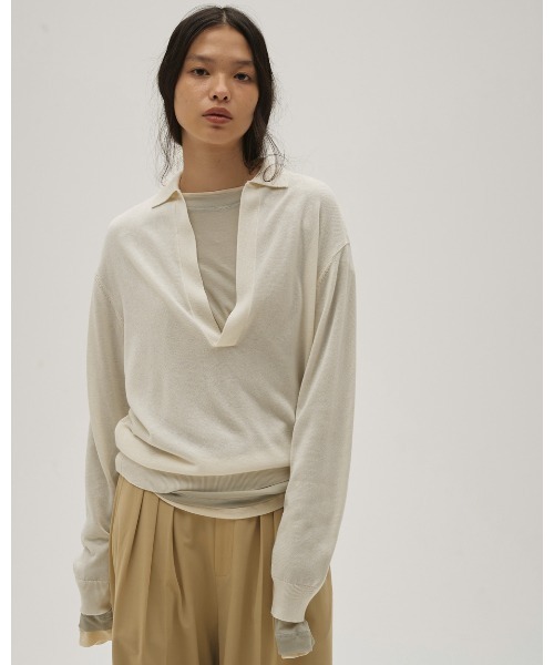 TODAYFUL（トゥデイフル）の「Hightwist Gauze Long T-shirts（Tシャツ/カットソー・レディース・セージグリーン/チョコ/インディゴブルー/キナリ・FREE）」の18枚目の写真