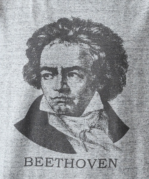 Healthknit(ヘルスニット)の「【Healthknit】26SS TOMPKINS Jersey Crewneck S/S(Beethoven Print) 218※(Tシャツ/カットソー・メンズ・ホワイト/ヘザーグレー・XL/L/M)」の15枚目の写真