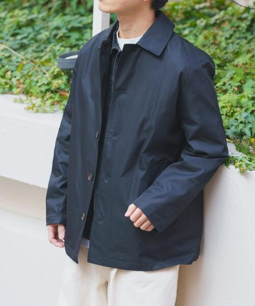 ITEMS URBANRESEARCH（アイテムズ アーバンリサーチ）の「防花粉×UVカット ステンカラーコート(楽着シリーズ)（その他アウター・メンズ・ベージュ/ブラック/カーキ・LARGE/MEDIUM）」の2枚目の写真