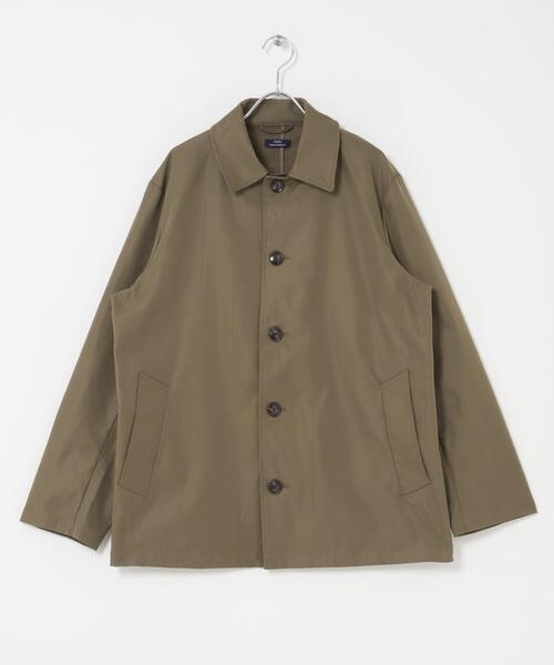 ITEMS URBANRESEARCH(アイテムズ アーバンリサーチ)の「防花粉×UVカット ステンカラーコート(楽着シリーズ)(その他アウター・メンズ・ベージュ/ブラック/カーキ・LARGE/MEDIUM)」の14枚目の写真
