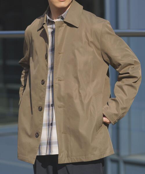 ITEMS URBANRESEARCH（アイテムズ アーバンリサーチ）の「防花粉×UVカット ステンカラーコート(楽着シリーズ)（その他アウター・メンズ・ベージュ/ブラック/カーキ・LARGE/MEDIUM）」の18枚目の写真