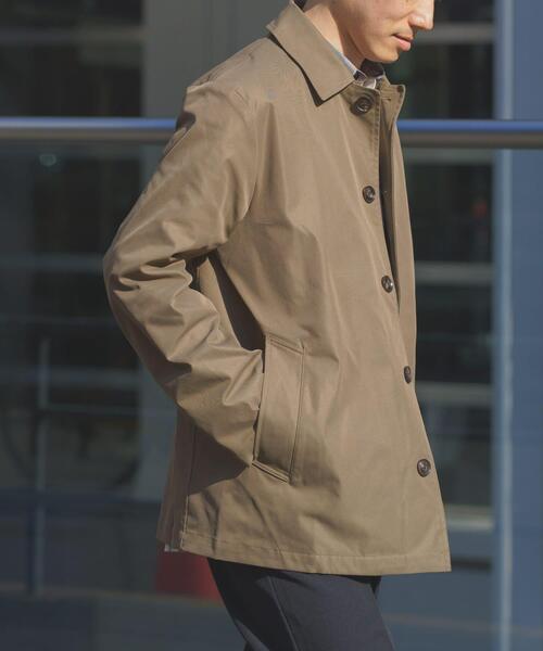 ITEMS URBANRESEARCH（アイテムズ アーバンリサーチ）の「防花粉×UVカット ステンカラーコート(楽着シリーズ)（その他アウター・メンズ・ベージュ/ブラック/カーキ・LARGE/MEDIUM）」の20枚目の写真