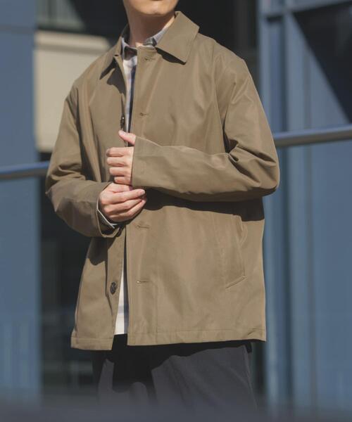 ITEMS URBANRESEARCH（アイテムズ アーバンリサーチ）の「防花粉×UVカット ステンカラーコート(楽着シリーズ)（その他アウター・メンズ・ベージュ/ブラック/カーキ・LARGE/MEDIUM）」の21枚目の写真