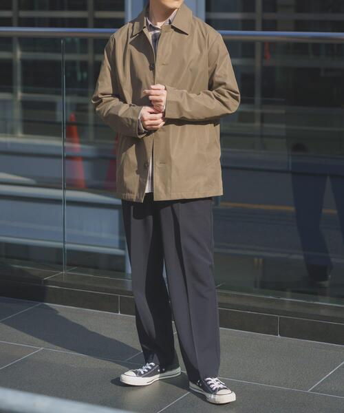 ITEMS URBANRESEARCH（アイテムズ アーバンリサーチ）の「防花粉×UVカット ステンカラーコート(楽着シリーズ)（その他アウター・メンズ・ベージュ/ブラック/カーキ・LARGE/MEDIUM）」の22枚目の写真