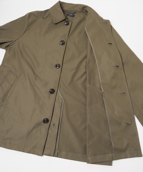 ITEMS URBANRESEARCH(アイテムズ アーバンリサーチ)の「防花粉×UVカット ステンカラーコート(楽着シリーズ)(その他アウター・メンズ・ベージュ/ブラック/カーキ・LARGE/MEDIUM)」の4枚目の写真