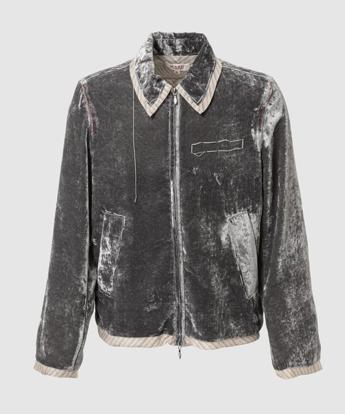 ゆ*た様 masu 26SS UNEVEN VELVET JACKET UNEVEN VELVET JACKET（その他アウター）｜MASU（エムエーエスユー）の